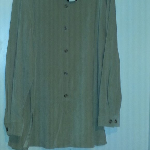 NEW Joanna Plus Stretch Women Blouse 2X Long sleev - Picture 5 of 6